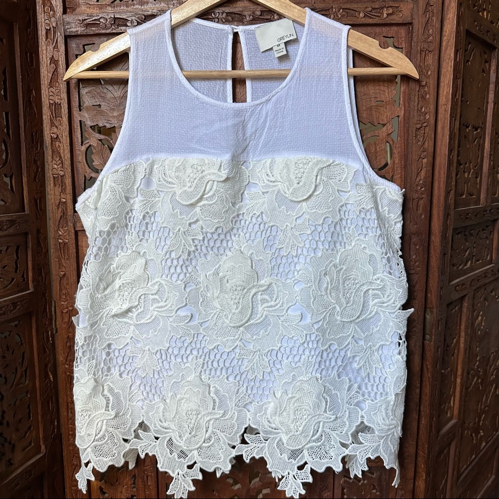 Anthropologie Greylin Embroidery Top
